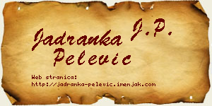 Jadranka Pelević vizit kartica